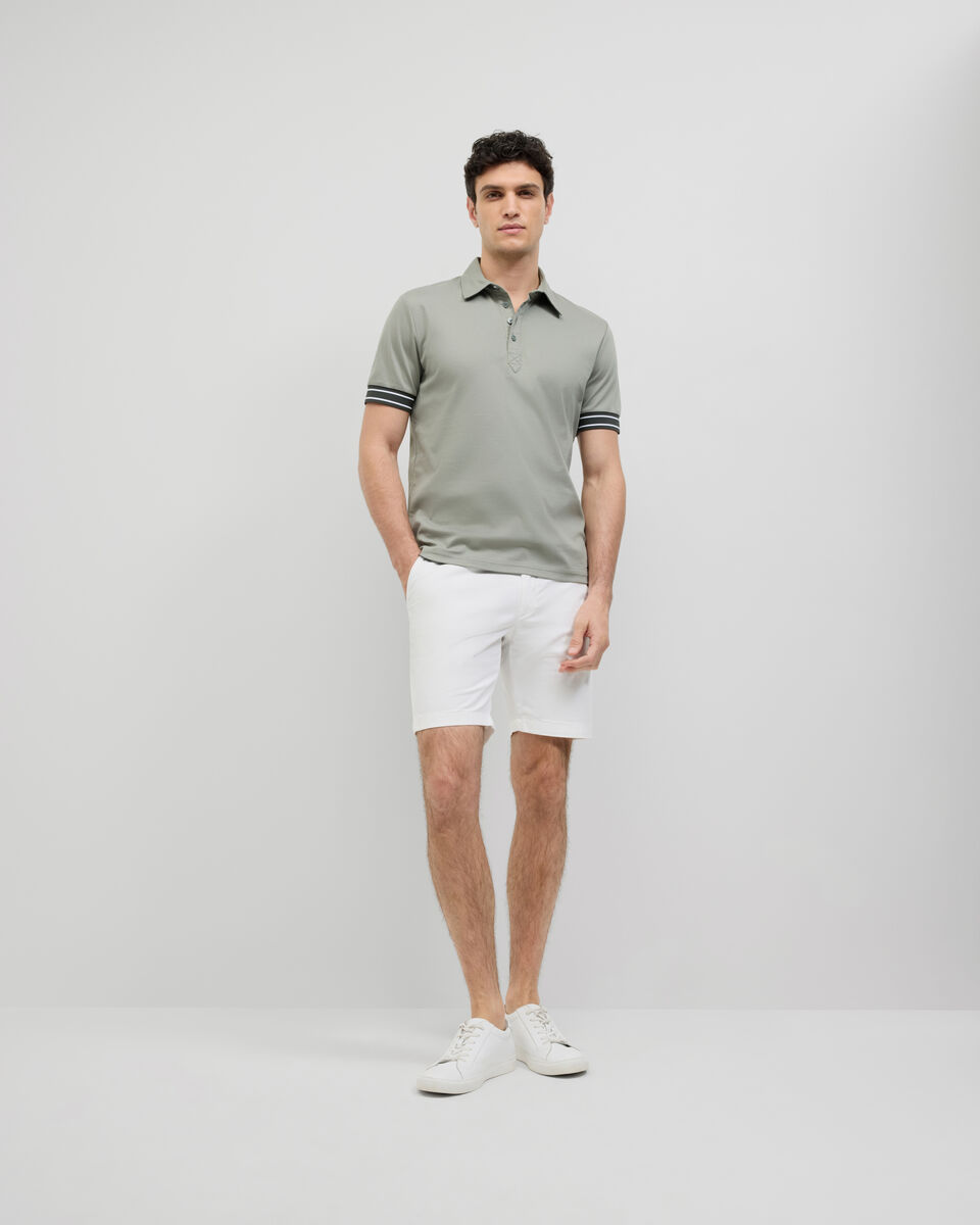 Stripe Travel Polo, Sage, hi-res